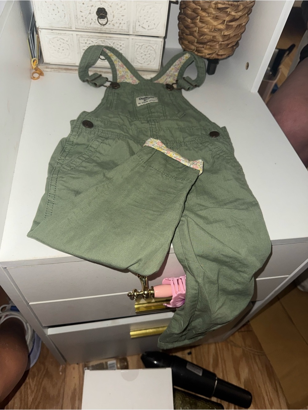 OshKosh B'gosh Olive Green Toddler Overalls